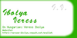 ibolya veress business card